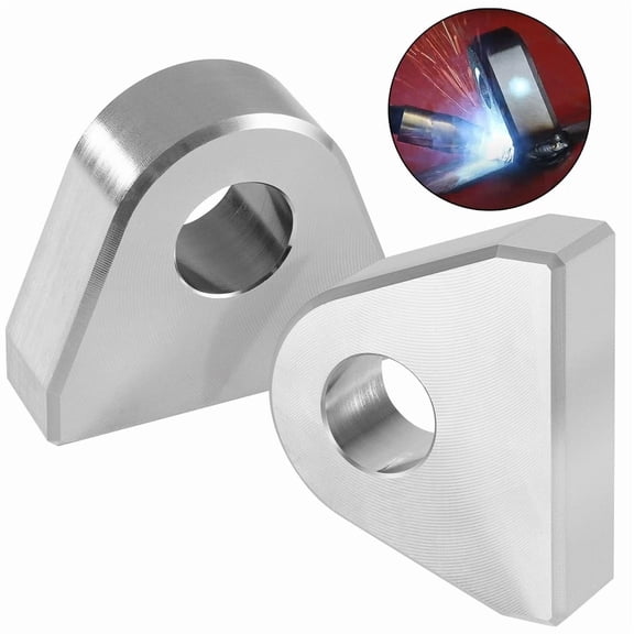 Pair of 1" Thickness Base Steel Part Weld on Recovery Shackle Clevis Mounts Kit.