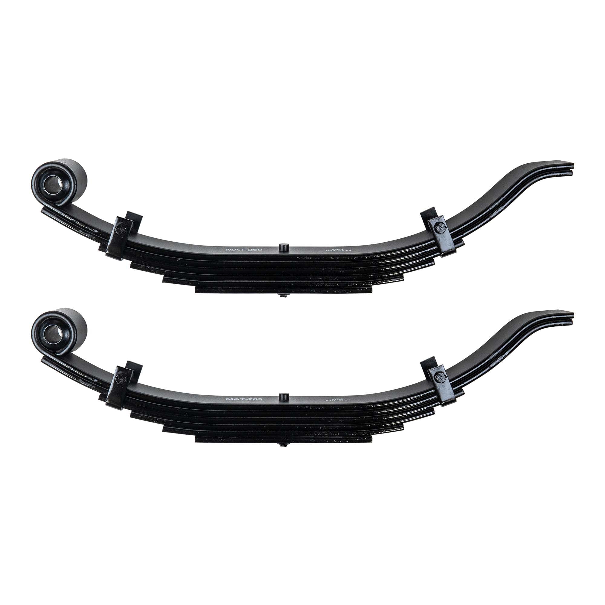 Pair of 2 6 Leaf Heavy Duty Trailer Slipper Springs for 12000 lb Axles ...