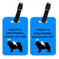 thumbnail image 1 of Pair of 2 Alaskan Malamute Luggage Tags, 1 of 2