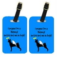 thumbnail image 1 of Pair of 2 Basenji Luggage Tags, 1 of 2