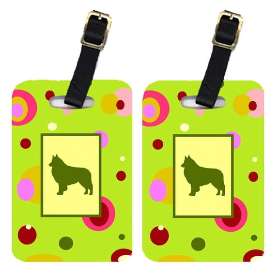Pair of 2 Belgian Tervuren Luggage Tags