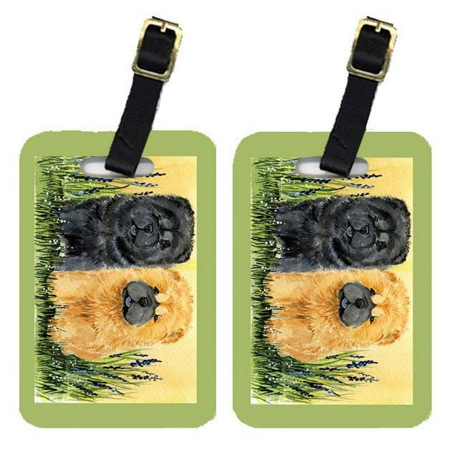 Pair of 2 Chow Chow Luggage Tags