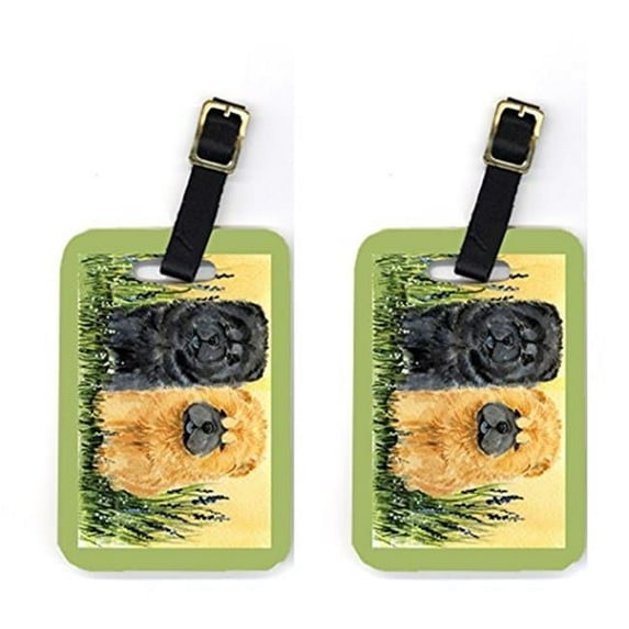 Pair of 2 Chow Chow Luggage Tags