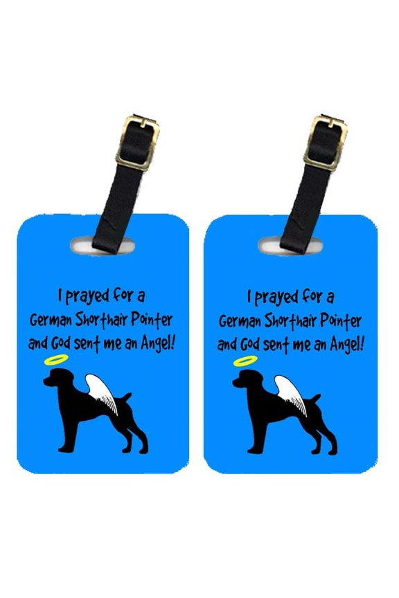 Pair of 2 German Shorthaired Pointer Luggage Tags