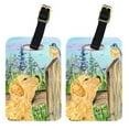 thumbnail image 1 of Pair of 2 Golden Retriever Luggage Tags, 1 of 2