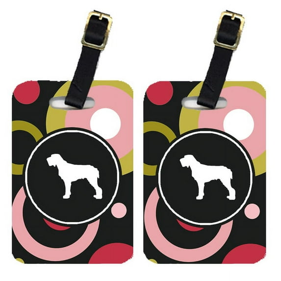 Pair of 2 Italiano Spinone Luggage Tags