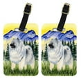 thumbnail image 1 of Pair of 2 Keeshond Luggage Tags, 1 of 2