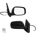 thumbnail image 1 of Pair of 2 Left Chrome/Flat-Right Side Chrome/Convex+Warning Power Heated Foldaway W/Cover View Mirror Black Smooth 5H5P For 2009-2013 Toyota Corolla, 1 of 8