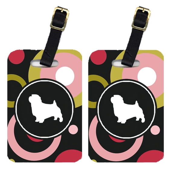 Pair of 2 Norfolk Terrier Luggage Tags