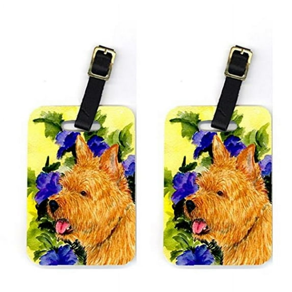 Pair of 2 Norwich Terrier Luggage Tags