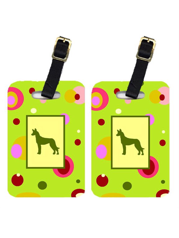 Pair of 2 Pharaoh Hound Luggage Tags