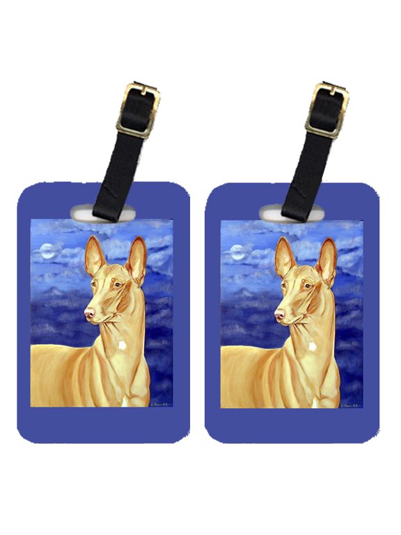 Pair of 2 Pharaoh Hound Luggage Tags