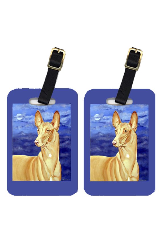 Pair of 2 Pharaoh Hound Luggage Tags