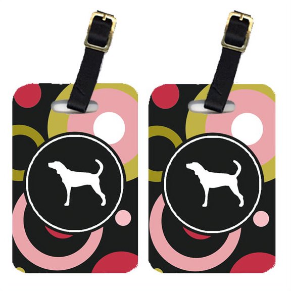 Pair of 2 Plott Hound Luggage Tags