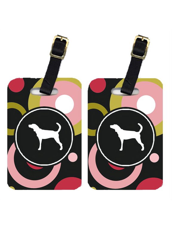 Pair of 2 Plott Hound Luggage Tags