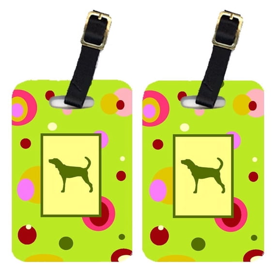 Pair of 2 Plott Hound Luggage Tags