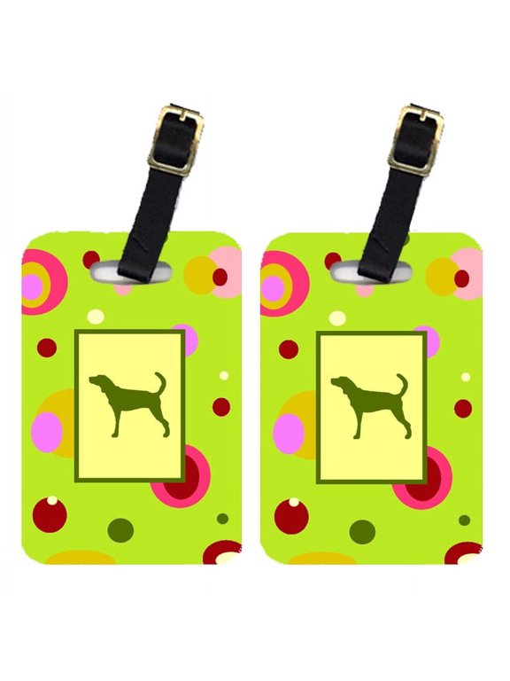 Pair of 2 Plott Hound Luggage Tags