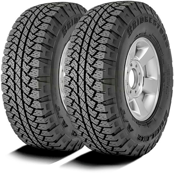 Pair of 2 (TWO) Bridgestone Dueler A/T RH-S 255/65R17 110T AT All Terrain Tires Fits: 2004-08 Ford F-150 XLT, 2016 Chevrolet Colorado Z71