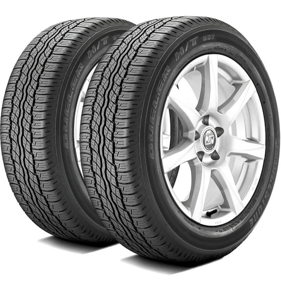 Pair of 2 (TWO) Bridgestone Dueler H/T 687 235/55R18 100H A/S All Season Tires Fits: 2006-12 Toyota RAV4 Sport, 2013-15 Toyota RAV4 Limited