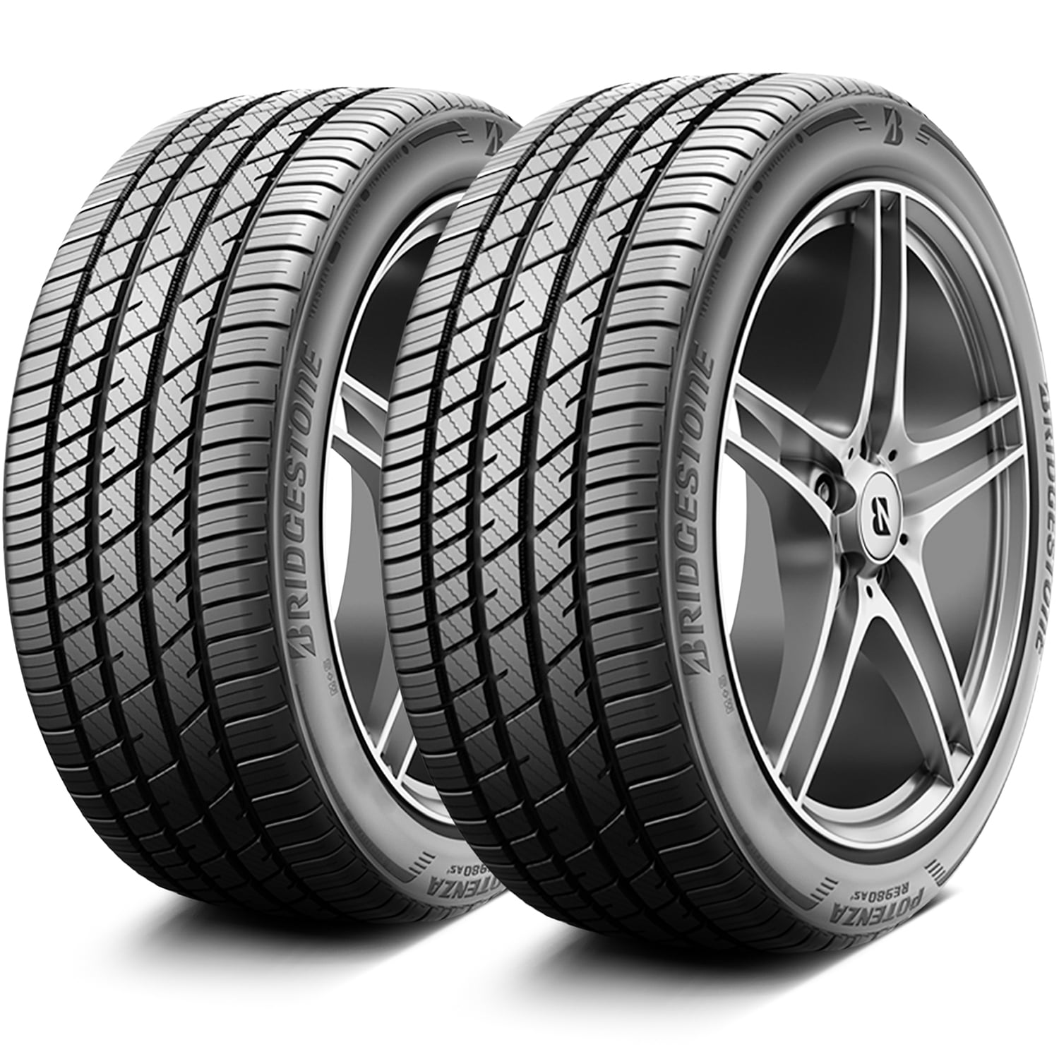 Bridgestone Potenza RE980AS+ Performance Tires, 235/45R18 98W XL 