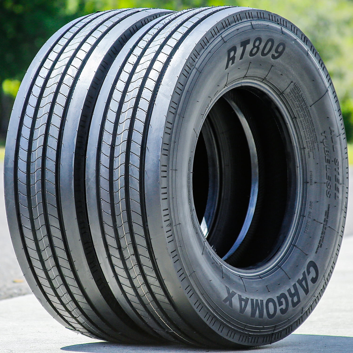 Cargo Max RT809 All-Steel ST 235/80R16 Load H 16 Ply Trailer Tires ...