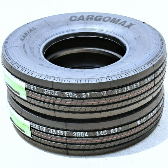 Pair of 2 Cargo Max RT809 All Steel ST235/85R16 235/85R16 132/127M G 14 Ply Trailer Tires