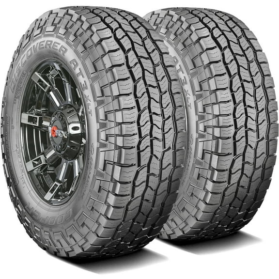 Pair of 2 (TWO) Cooper Discoverer AT3 XLT LT 315/70R17 Load E 10 Ply AT A/T All Terrain Tires Fits: 2017-22 Ford F-150 Raptor, 2003-09 Hummer H2 Base