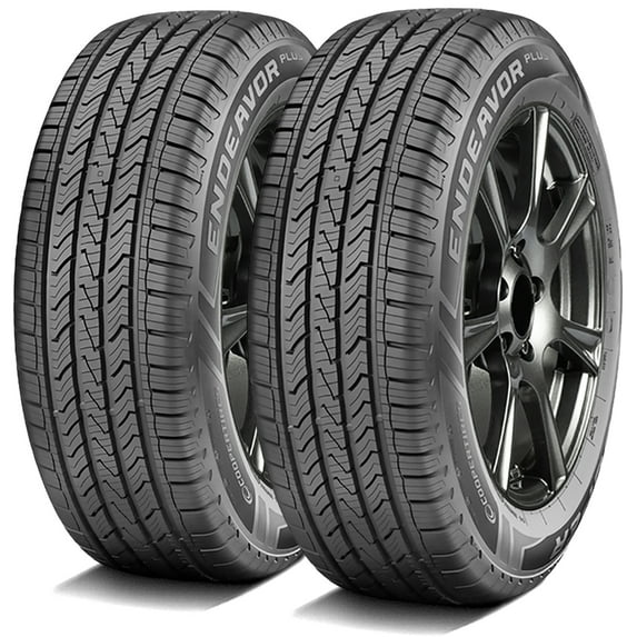 Pair of 2 (TWO) Cooper Endeavor Plus 225/55R18 98H AS A/S All Season Tires Fits: 2019 Subaru Crosstrek Hybrid, 2018 Subaru Crosstrek Base