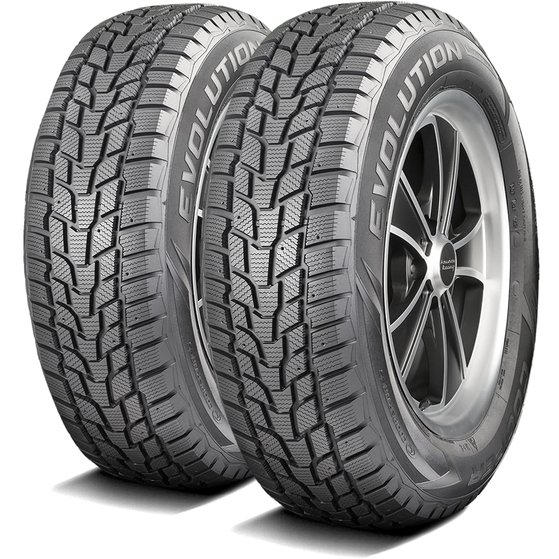 Pair of 2 (TWO) Cooper Evolution Winter 185/65R15 88T Winter Snow Tires
