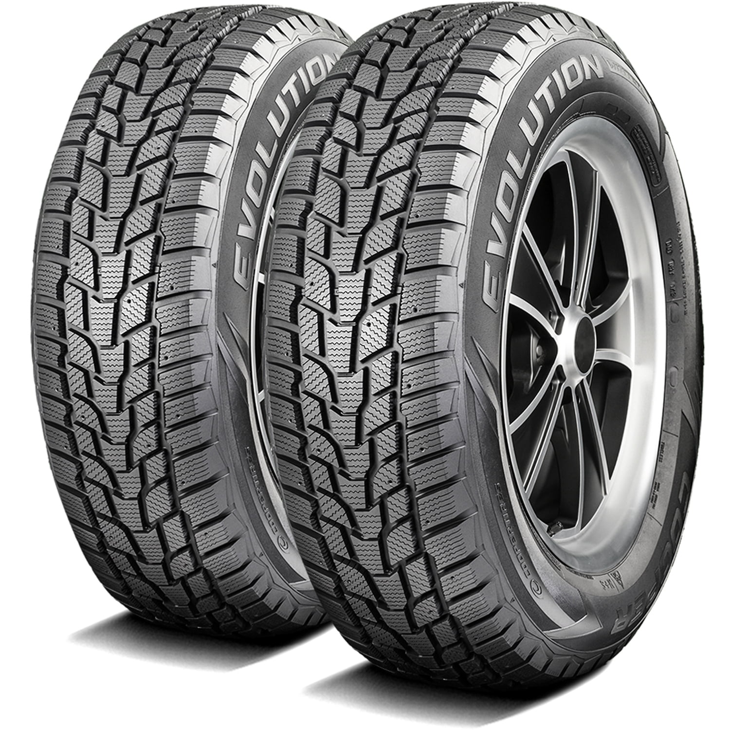 Cooper Pair of 2 (TWO) Cooper Evolution Winter 185/65R15 88T Winter Snow Tires Fits: 2004-08 Toyota Prius Base, 2003-08 Toyota Corolla CE Simolary simolary.com