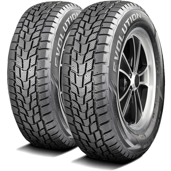 Pair of 2 (TWO) Cooper Evolution Winter 205/65R16 95T Winter Snow Tires Fits: 2016-21 Chevrolet Malibu L, 2012-13 Toyota Camry Hybrid LE