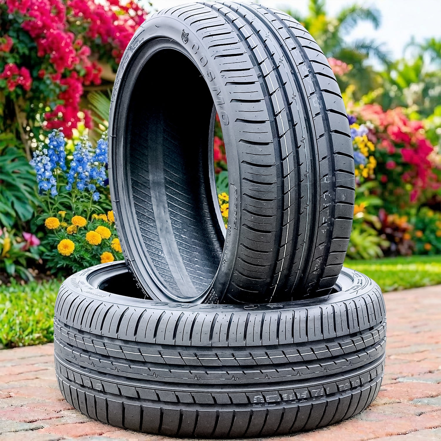 Pair of 2 (TWO) Cosmo MuchoMacho 195/45ZR16 195/45R16 84W XL All Season Performance Tires Fits: 2012 Fiat 500 Abarth, 2013-18 Fiat 500 Abarth Cabrio