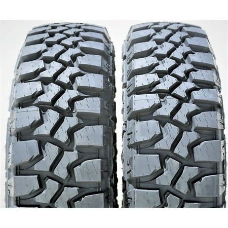 Pair of 2 (TWO) Evoluxx Rotator M/T LT 235/80R17 Load E 10 Ply MT Mud Tires Fits: 2003-04 Dodge Ram 3500 Laramie, 2007 Dodge Ram 3500 TRX4