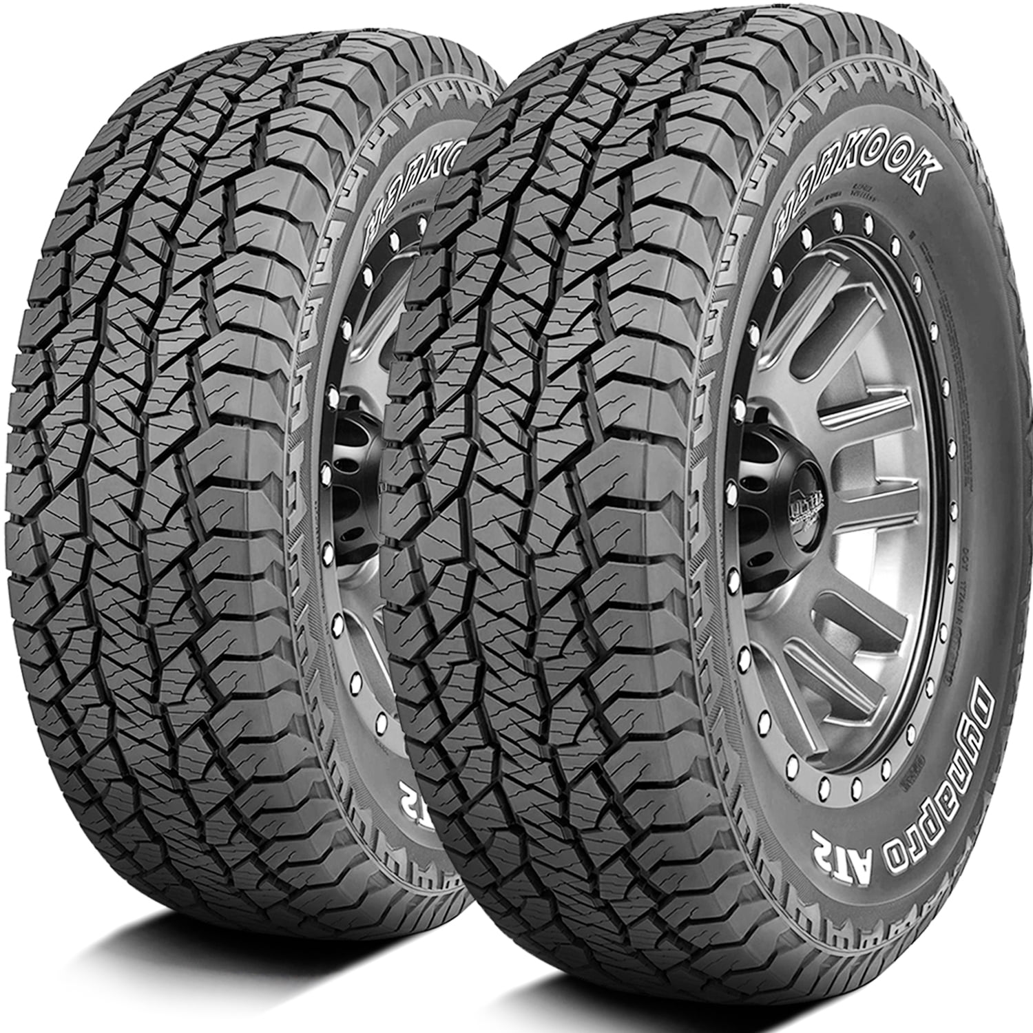 Pair of 2 (TWO) Hankook Dynapro AT2 225/70R16 103T A/T All Terrain Tires Fits 200001 Jeep