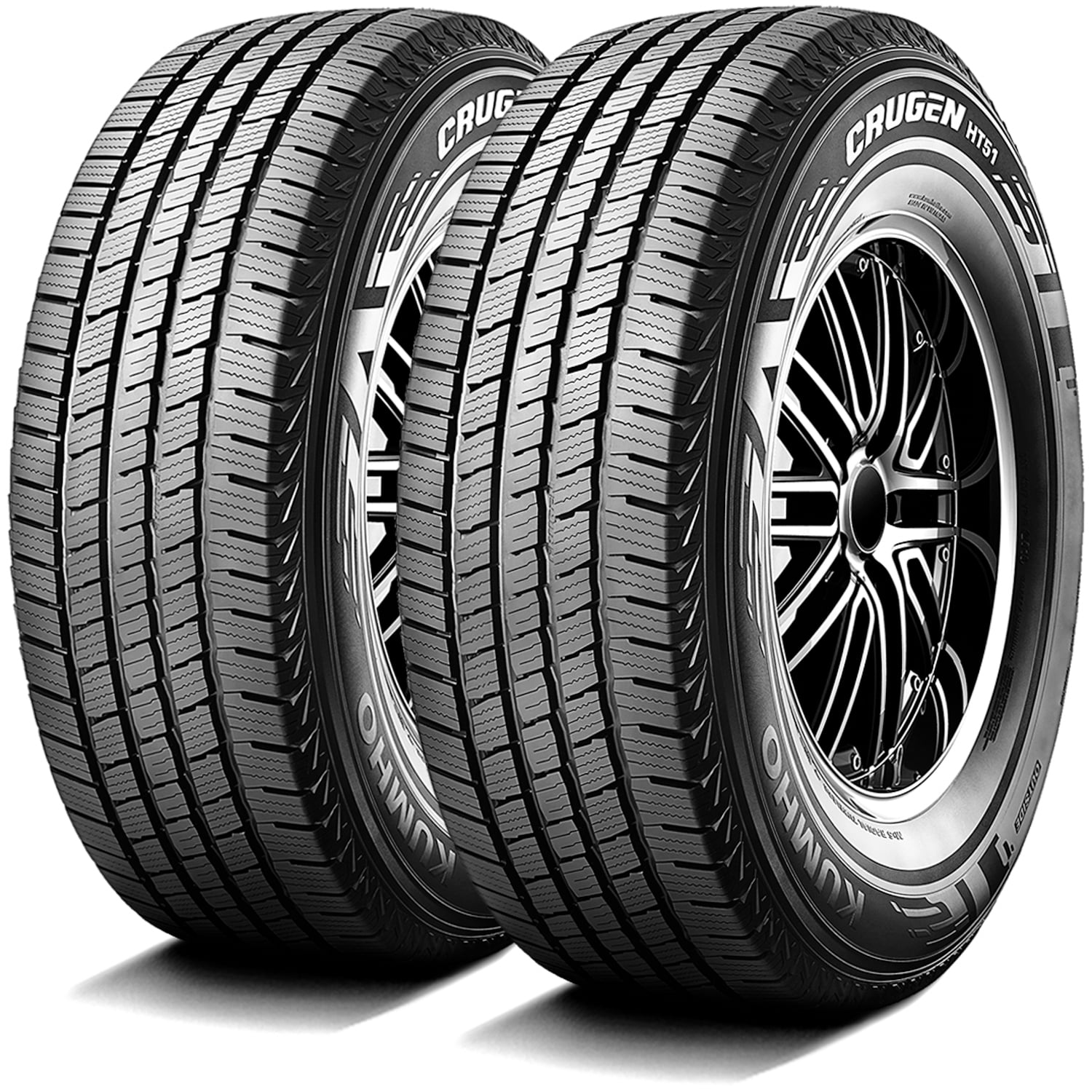 Kumho Tire Pair of 2 Kumho Crugen HT51 255/70R16 111T All Weather Tires Simolary simolary.com 5