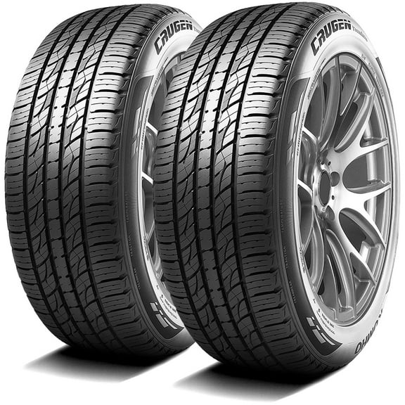 Pair of 2 (TWO) Kumho Crugen Premium 215/60R17 100V XL AS All Season A/S Tires Fits: 2007-09 Dodge Caliber SXT, 2017 Jeep Renegade North