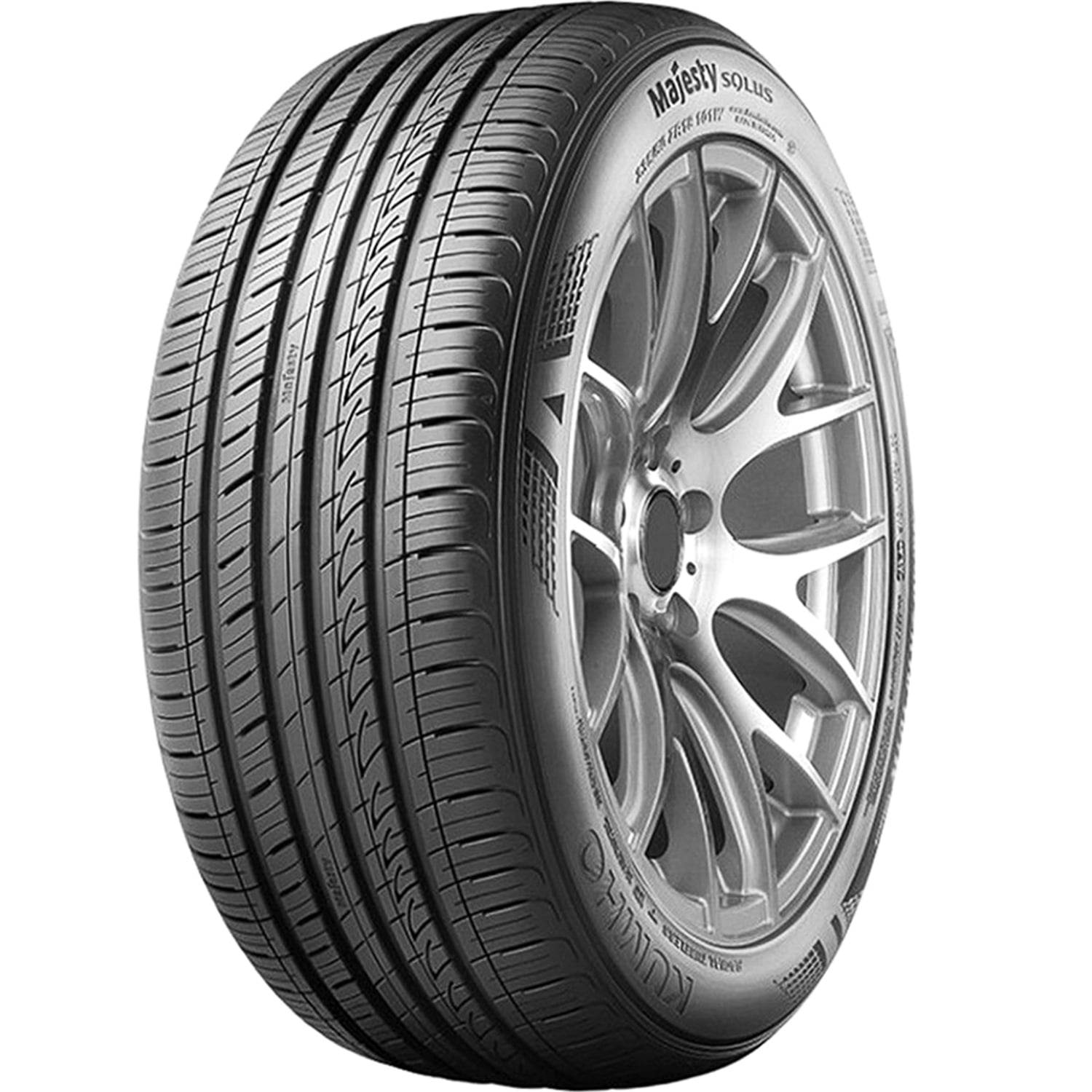Pair of 2 (TWO) Kumho Majesty Solus 225/45R17 91W A/S High Performance Tires Fits: 2017-19 Chevrolet Cruze Diesel, 2021 Toyota Corolla S