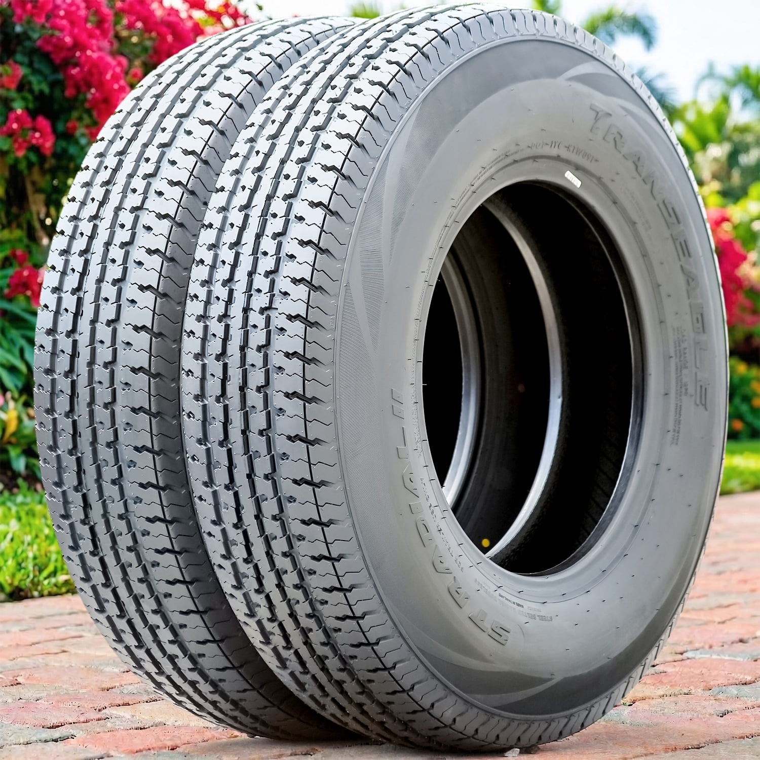 Transeagle Pair of 2 Transeagle ST Radial II Steel Belted ST225/75R15 225/75R15 117/112L E 10 Ply Trailer Tires Simolary simolary.com