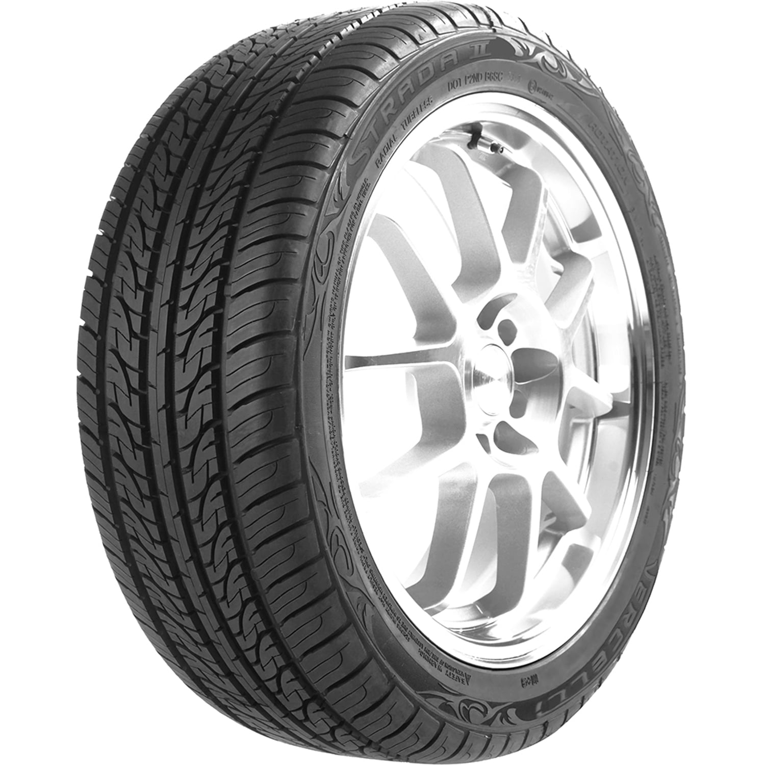 Vercelli Pair of 2 (TWO) Vercelli Strada II 225/45R17 94W XL AS Performance A/S Tires Fits: 2017-19 Chevrolet Cruze Diesel, 2021 Toyota Corolla S Simolary simolary.com