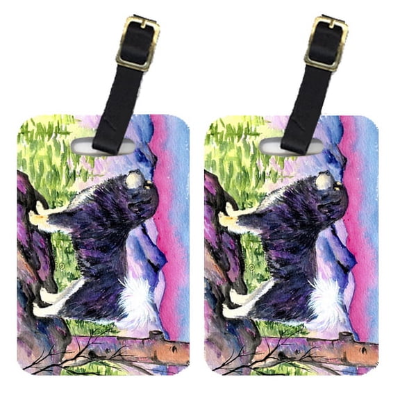 Pair of 2 Tibetan Mastiff Luggage Tags