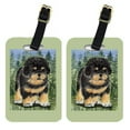 thumbnail image 1 of Pair of 2 Tibetan Mastiff Luggage Tags, 1 of 2