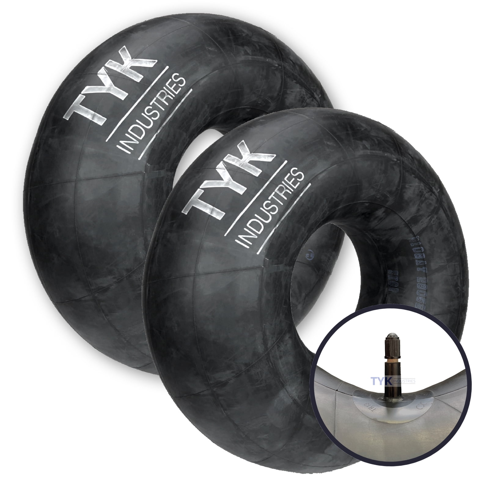 Pair of (2) Two 23x8.50-12, 23x9.50-12, 23x10.50-12 Lawn Mower Tire Inner  Tubes with TR13 Valve Stems by TYK Industries