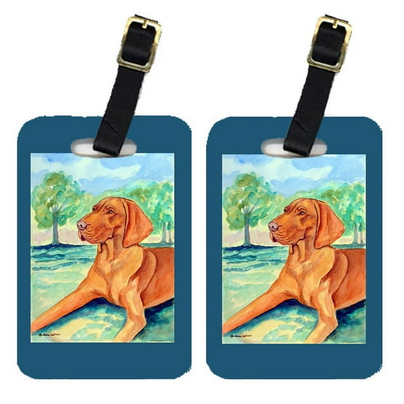 Pair of 2 Vizsla Luggage Tags