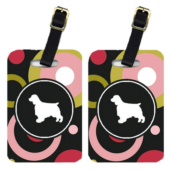 Pair of 2 Welsh Springer Spaniel Luggage Tags