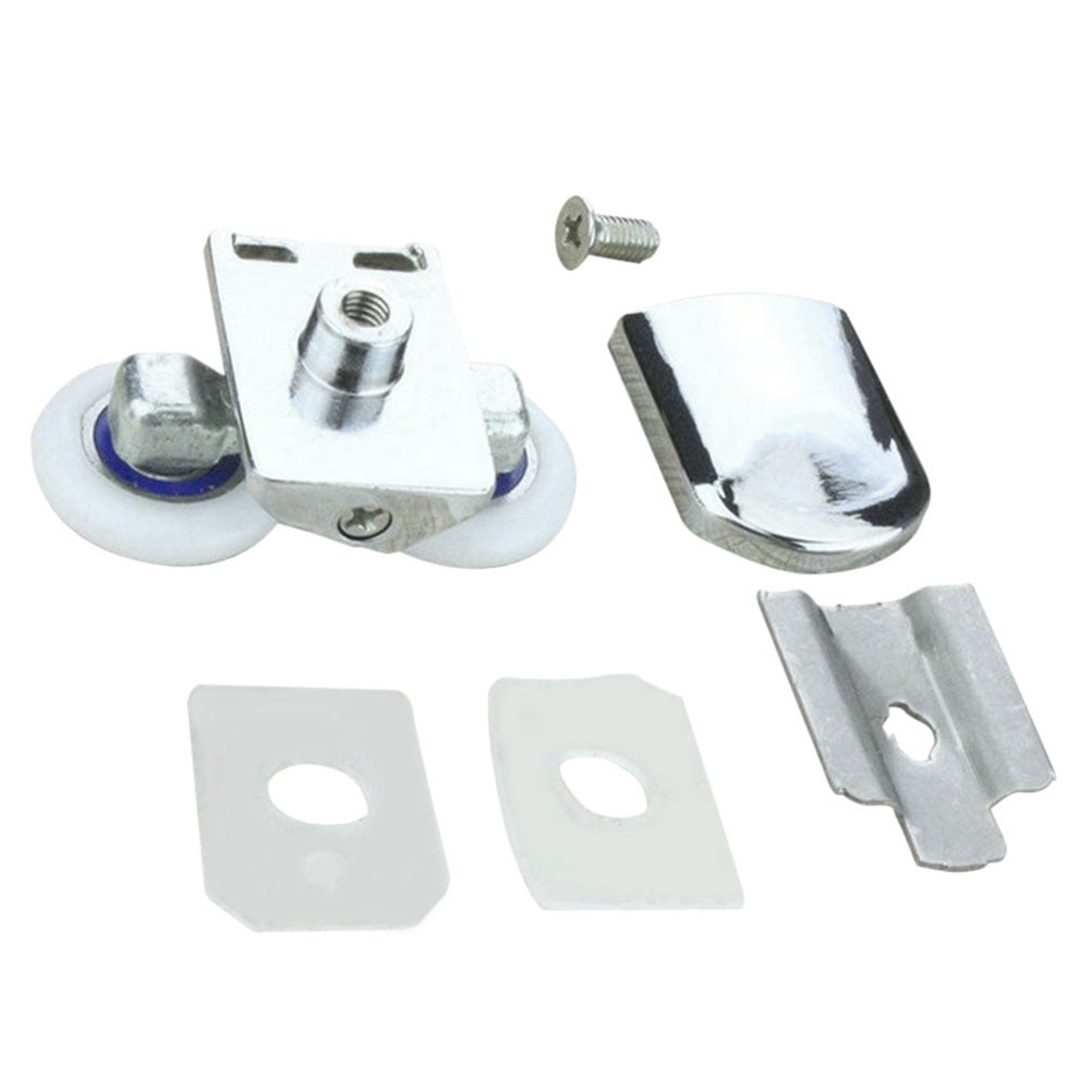 Pair of 25mm Replacement Sliding Shower Door Bottom Rollers Runner Wheels
