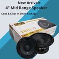 thumbnail image 1 of Pair of 4" Mid-range Car Audio/DJ Speakers Coaxial 225W Max 100 RMS - Bass Rockers, 1 of 2
