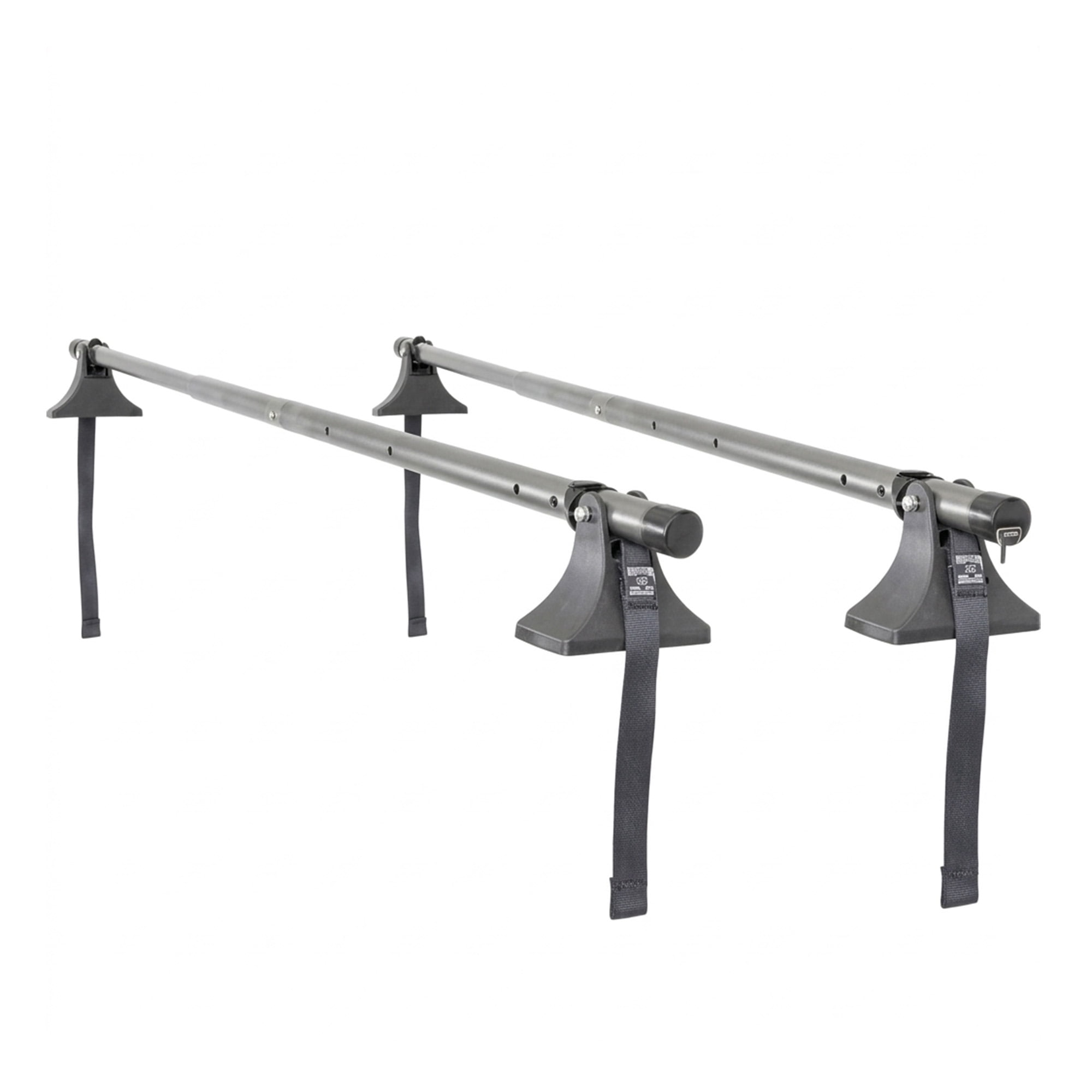 Apex Steel Universal Telescoping Strap-Attached Roof Cross Bars, 44" to 60" Wide, Set of 2