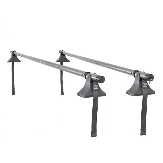 Apex Steel Universal Telescoping Strap-Attached Roof Cross Bars, 44" to 60" Wide, Set of 2