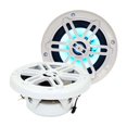 thumbnail image 1 of Pair of 5.25 Inch 100 Watt 2-Way Waterproof Boat/Marine Speakers with RGB Lights, 1 of 8
