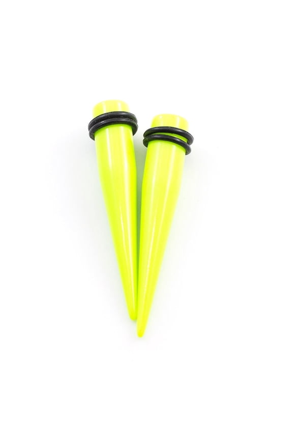 Pair of Acrylic Ear Tapers with O Ring Multiple Sizes Available